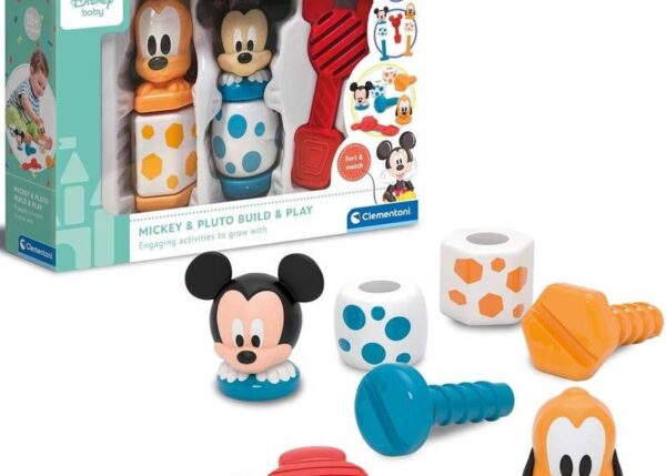 CLEMENTONI BABY TOPOLINO E PLUTO COSTRUISCI E GIOCA ART.17814