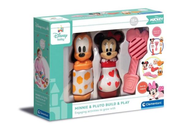 CLEMENTONI BABY MINNIE E PLUTO COSTRUISCI E GIOCA ART.17842