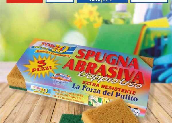 FATIGATI SPUGNE C/ABRASIVO 3 PZ FORZA 10