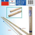 FATIGATI MANICO LEGNO 150 CM.D.22 MM.