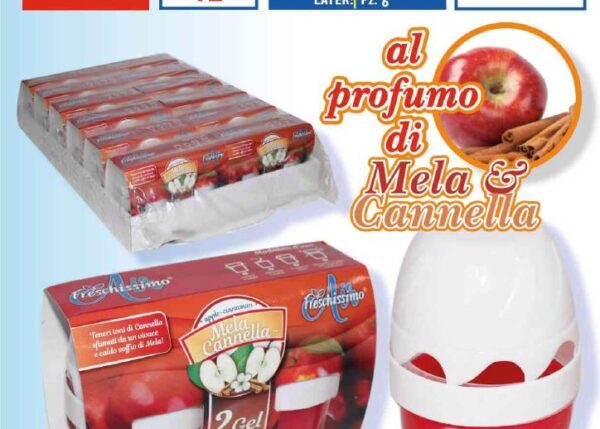 FATIGATI DEODORANTE GEL 140GR 2PZ MELA&CANNELLA FRESCHISSIMO ART.36623