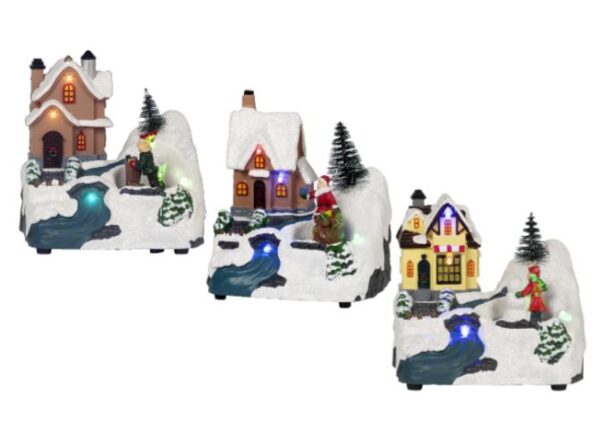 AMBIENTAZIONE NATALIZIA B/O LU/MUS/MOV ART.442460