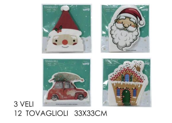 PACCO 12 TOVAGLIOLI NAT. 33CM 3V. 4ASS ART.695013