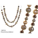 GHIRLANDA C/PALLE H180CM ROSE GOLD 2ASS ART.308214