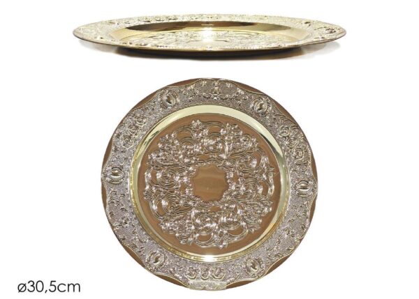 SOTTOPIATTO NATALIZIO Ã˜30.5CM ORO ART.571711