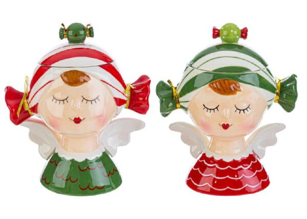 SCATOLA CERAMICA DEC.CANDY 2ASS.23X15XH.22,5CM ART.37523