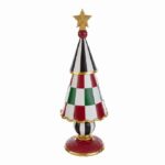 ALBERO DI NATALE RESINA BLACK ROYAL 12X12XH.36CM ART.38467