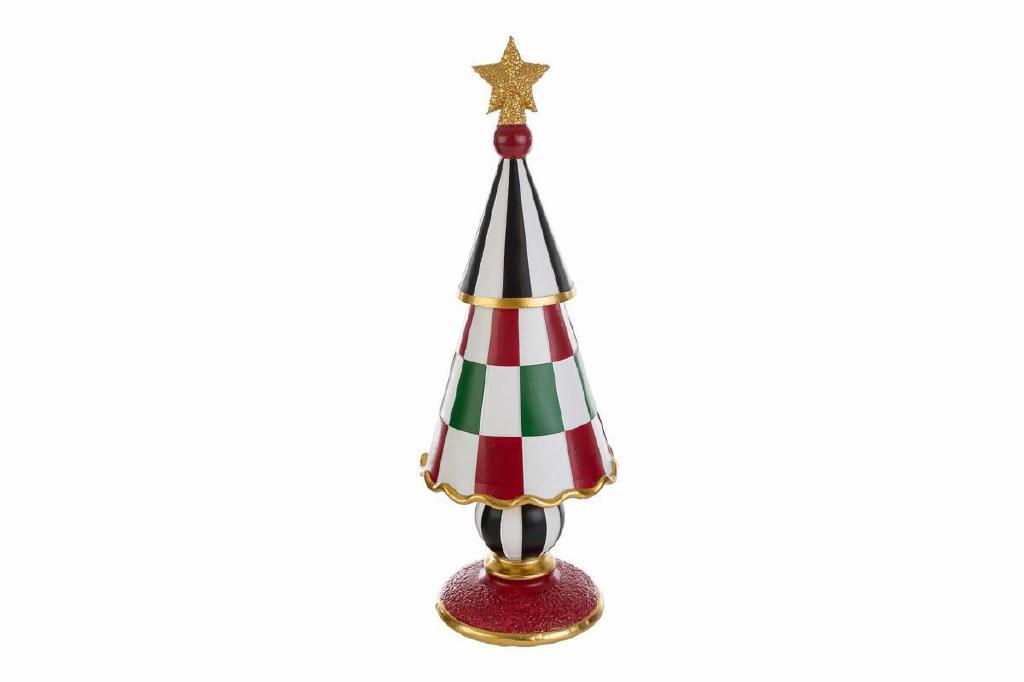 ALBERO DI NATALE RESINA BLACK ROYAL 12X12XH.36CM ART.38467 ALBERO DI NATALE RESINA BLACK ROYAL 12X12XH.36CM ART.38467