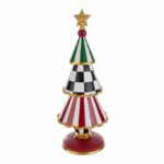 ALBERO DI NATALE RESINA BLACK ROYAL 15X15XH.41CM ART.38468