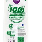 CLENDY BICCHIERI 200CC BIANCHI 100PZ RIUTULIZZABIL