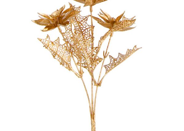 PICK HOWELL POINSETTIA ORO H33CM