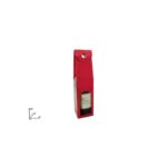 BOX PORTABOTTIGLIA ROSSO METALLIZZATO