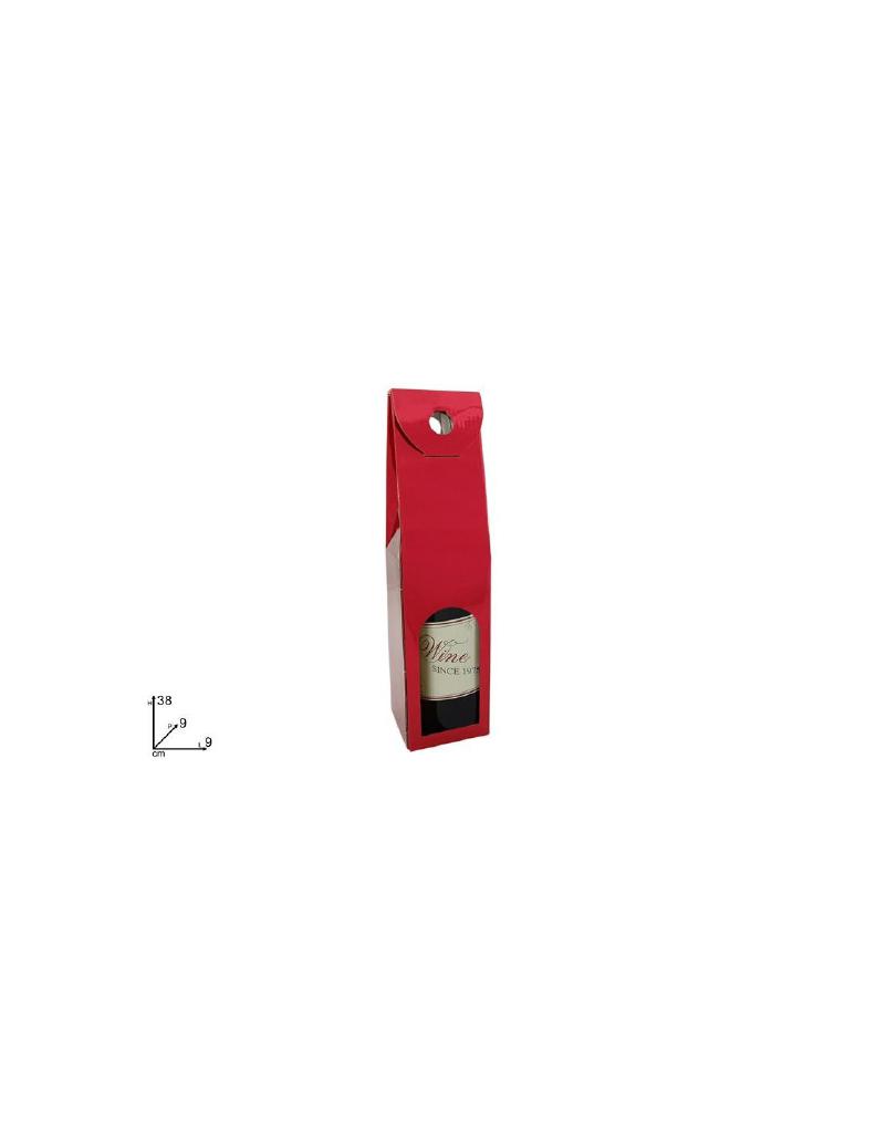 BOX PORTABOTTIGLIA ROSSO METALLIZZATO BOX PORTABOTTIGLIA ROSSO METALLIZZATO
