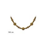 GHIRLANDA 23 SFERE 190CM ORO PLASTICA