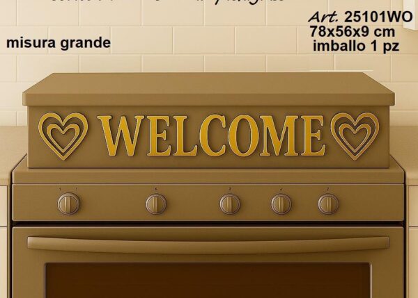 COPRIFORNELLO GRANDE TORTORA WELCOME ORO ART.25101WO