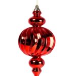 PENDENTE DECORO ROSSO 12X25CM PVC