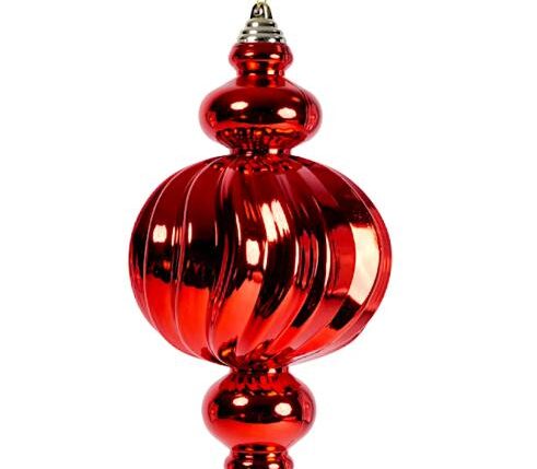 PENDENTE DECORO ROSSO 12X25CM PVC