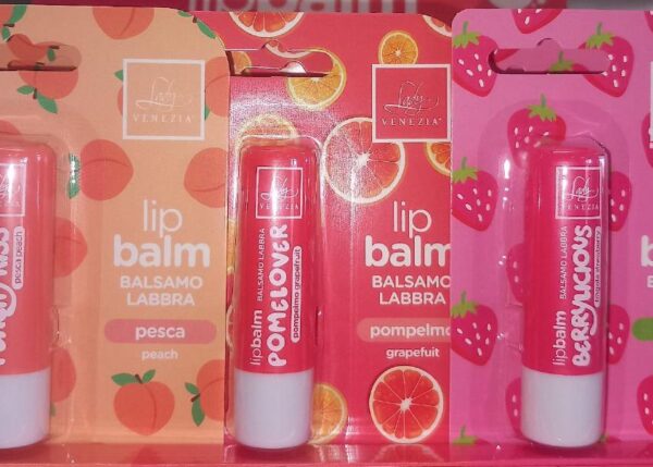 LADY VENEZIA LIP BALSAMO LABBRA COCCOLE GOLOSE POMPELMO