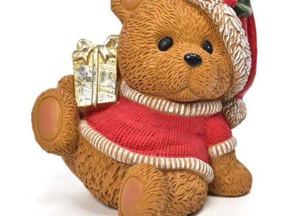 ORSO CON REGALO IN POLIRESINA 28X22,5X29CM ART.60528 -