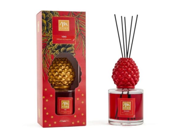 DIFFUSORE DI ESSENZA LOLA 500 ML DI VINO ASS. CON BACCHETTI IN FIBRA ART.83596 -
