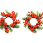 GIROCANDELA NATALIZIO D.24XH.6 CM DESIGN ASSORTITI ART.50045 -