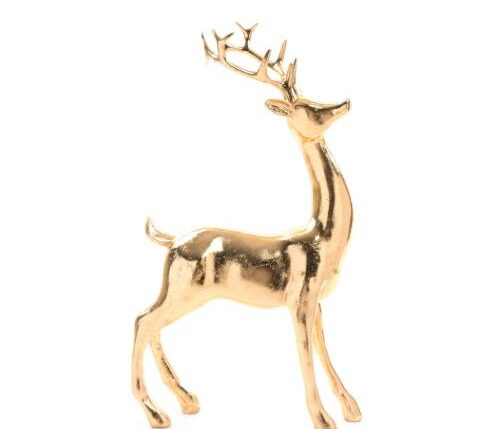 RENNA ORO IN RESINA 28X10XH.46 CM ART.81957 -