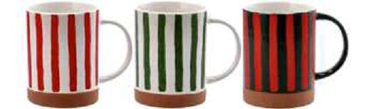 TAZZA MUG IN CERAMICA ASS3COL NATALIZIA D9XH11 ART.115467 TAZZA MUG IN CERAMICA ASS3COL NATALIZIA D9XH11 ART.115467