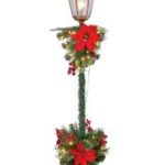LAMPIONE PVC 50LED NATALIZIA CM19X19XH150 ART.117296