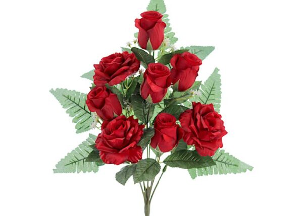 MAZZO 8705-08 ROSE ROSSE CON BOCCIOLI