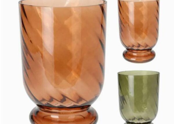 VASO VETRO 14X21CM 2ASS COL ART.AC6009640