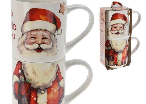 TAZZA MUG X 2 PZ NEW BONE 265ML NATALE 4AS ART.Q96001100