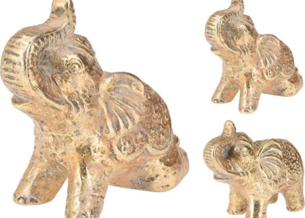ELEFANTE TERRACOTTA ORO 14CM2A ART.APF649220