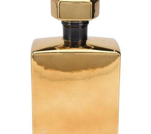 VASO CERAMICA 14X24CM ORO/NERO ART.APF649290