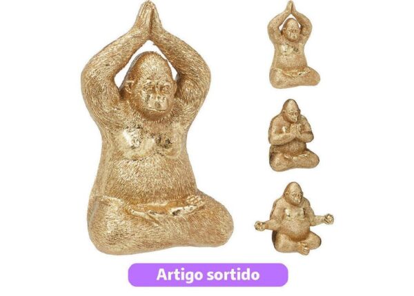 GORILLA YOGA RESINA 8X11CM 3AS ART.ADB210140