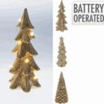 ALBERO ORO 21CM LED 3ASS 5CM ART.AAA759510