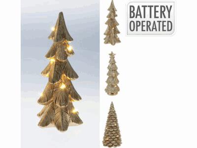 ALBERO ORO 21CM LED 3ASS 5CM ART.AAA759510 ALBERO ORO 21CM LED 3ASS 5CM ART.AAA759510