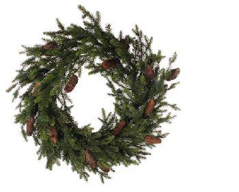 GHIRLANDA DI ABETE ROSSO DELLA FORESTA 60CM D60CM ART.49598 GHIRLANDA DI ABETE ROSSO DELLA FORESTA 60CM D60CM ART.49598