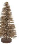 ALBERO DI RAMETTI E ORPELLI CHAMPAGNE 42CM A25CM;B12CM;H42CM ART.57239