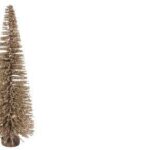 ALBERO DI RAMETTI E ORPELLI CHAMPAGNE 79CM A30CM;B12CM;H82CM ART.57241