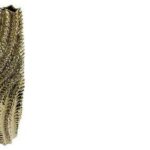 VASO DA TERRA IN CERAMICA A SPIRALE ORO H74CM A17CM;B12CM;H74CM ART.58855