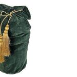 BORSA DI BABBO NATALE CON NAPPE DORATE VERDE 100CM ART.68401