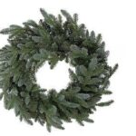 GHIRLANDA DI ABETE VERDE ARGENTO 75CM D75CM ART.70513