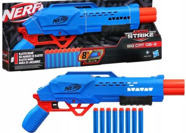 NERF ALFA STRIKE BIG CAT DB-2 8 COLPI F2463ES10