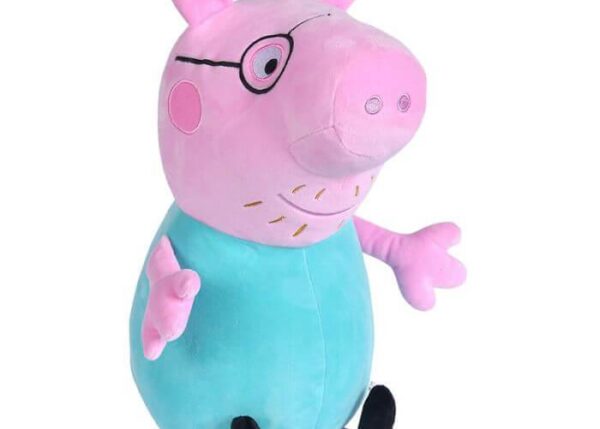PEPPA PIG FAMIGLIA COMPLETA PELUCHE 60CM PAPÃ€ PIG