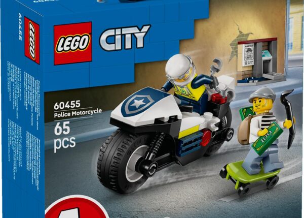 LEGO CITY INSEGUIMENTO DELLA MOTO DELLA POLIZIA 60455