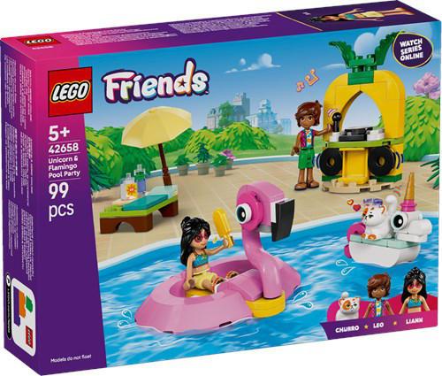 LEGO FRIENDS POOL PARTY CON UNICORNO E FENICOTTERO 42658 ART.530280347
