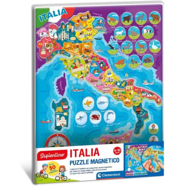 CLEMENTONI SAPIENTINO ITALIA PUZZLE MAGNETICO 16690 CLEMENTONI SAPIENTINO ITALIA PUZZLE MAGNETICO 16690