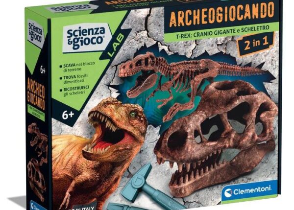 CLEMENTONI ARCHEOGIOCANDO - DIG KIT T-REX 2IN1 19324