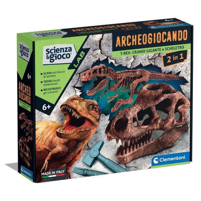 CLEMENTONI ARCHEOGIOCANDO - DIG KIT T-REX 2IN1 19324 CLEMENTONI ARCHEOGIOCANDO - DIG KIT T-REX 2IN1 19324