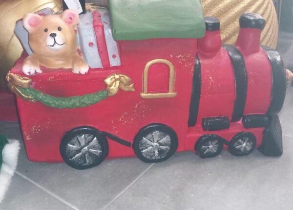 BASE ALBERO LOCOMOTIVA NATALIZIA 55X20XH38CM ART.441040